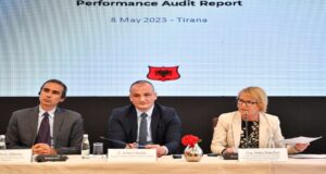 Kryetari i KLSH-së, z. Arben Shehu, në aktivitetin e prezantimit të auditimit të performancës “Fuqizimi ekonomik i gruas në Shqipëri” datë 08.05.2023