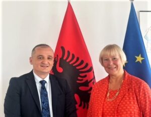 Kryetari i KLSH-së z. Arben Shehu zhvillon një takim me Ambasadoren e Delegacionit të BE-së në Shqipëri znj. Christiane Hohmann