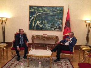 Kryetari i KLSH-së, z. Arben Shehu, në takimin me kryetarin e Kuvendit të Shqipërisë, z. Gramoz Ruçi, 02.08.2021