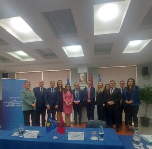 Kryetari i KLSH-së z. Arben Shehu pret delegacionin e ZKA të Kosovës në kuadër të përmbylljes së auditimit paralel IT për sistemet e informacionit të ujësjellësve në Tiranë dhe Prishtinë
