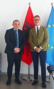 Kryetari i KLSH-së z. Arben Shehu zhvillon një takim me Ambasadorin e Delegacionit të BE-së në Shqipëri z. Silvio Gonzato