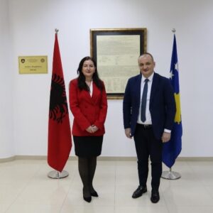 ALSAI and NAO, parallel audit “Protection and Safety of Dams” in Albania and Kosovo. The Chairman of ALSAI, Mr. Arben Shehu held a working meeting with the Auditor General of Kosovo, Ms. Vlora Spanca