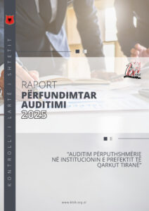 Raport përfundimtar auditimi i ushtruar në Prefekturën Tiranë
