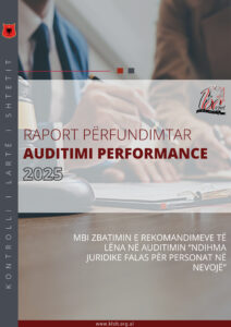 Raport përfundimtar mbi zbatimin e rekomandimeve në auditimin “Ndihma juridike falas për personat në nevojë”