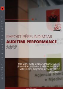 Raport përfundimtar auditimi mbi zbatimin e rekomandimeve në Agjencinë Kombëtare të Mjedisit