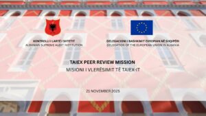 The Chairman and representatives of ALSAI hold a working meeting with the TAIEX Peer Review Mission team
