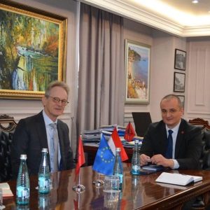 The Chairman of the ALSAI, Mr. Arben Shehu, held an official meeting today with the Ambassador of the Kingdom of the Netherlands to Albania, H.E. Mr. Reinout Vos