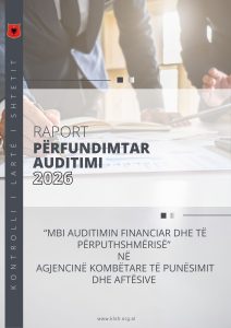 Raport përfundimtar auditimi Agjencia Kombëtare e Punësimit dhe Aftësive