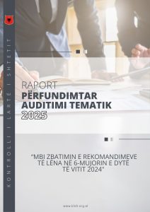 Raport përfundimtar “Zbatimi i rekomandimeve të Departamentit të Auditimit IT, për 6-mujorin e dytë të vitit 2024” 