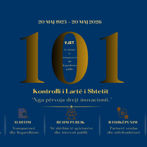 KONTROLLI I LARTЁ I SHTETIT, 101 VJET AUDITIM PUBLIK