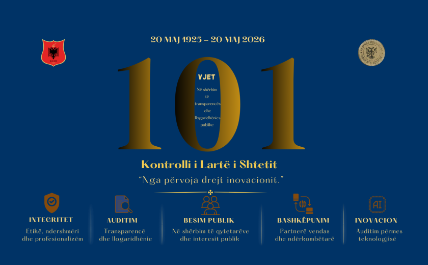 KONTROLLI I LARTЁ I SHTETIT, 101 VJET AUDITIM PUBLIK