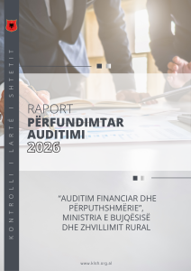 Raport përfundimtar auditimi Ministria e Bujqësisë dhe Zhvillimit Rural
