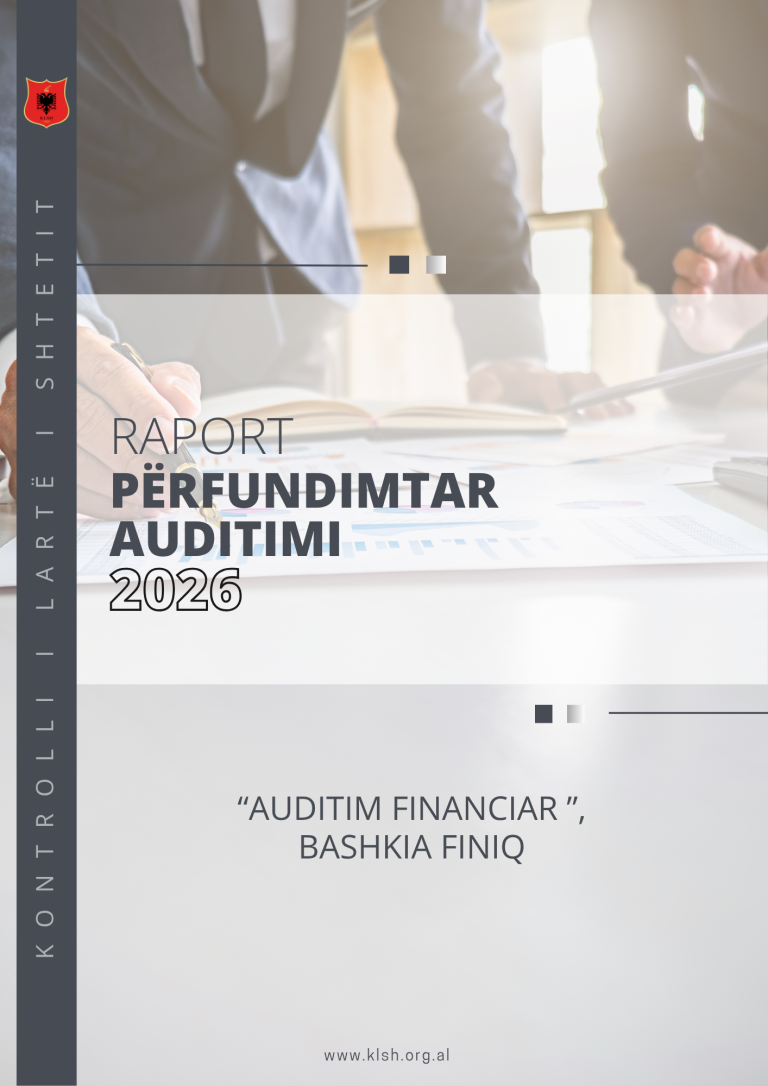 Raport përfundimtar auditimi financiar Bashkia Finiq