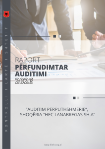 Raport përfundimtar auditimi shoqëria “HEC Lanabregas SH.A”