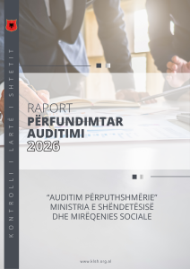 Raport përfundimtar auditimi Ministria e Shëndetësisë dhe Mirëqenies Sociale