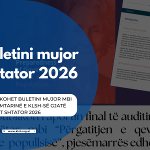 Publikohet “Buletini mujor, shtator 2026”, mbi veprimtarinë e Kontrollit të Lartë të Shtetit