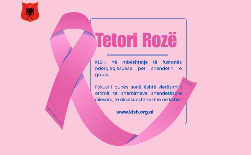 KLSH, në mbështetje të fushatës ndërgjegjësuese “Tetori Rozë”